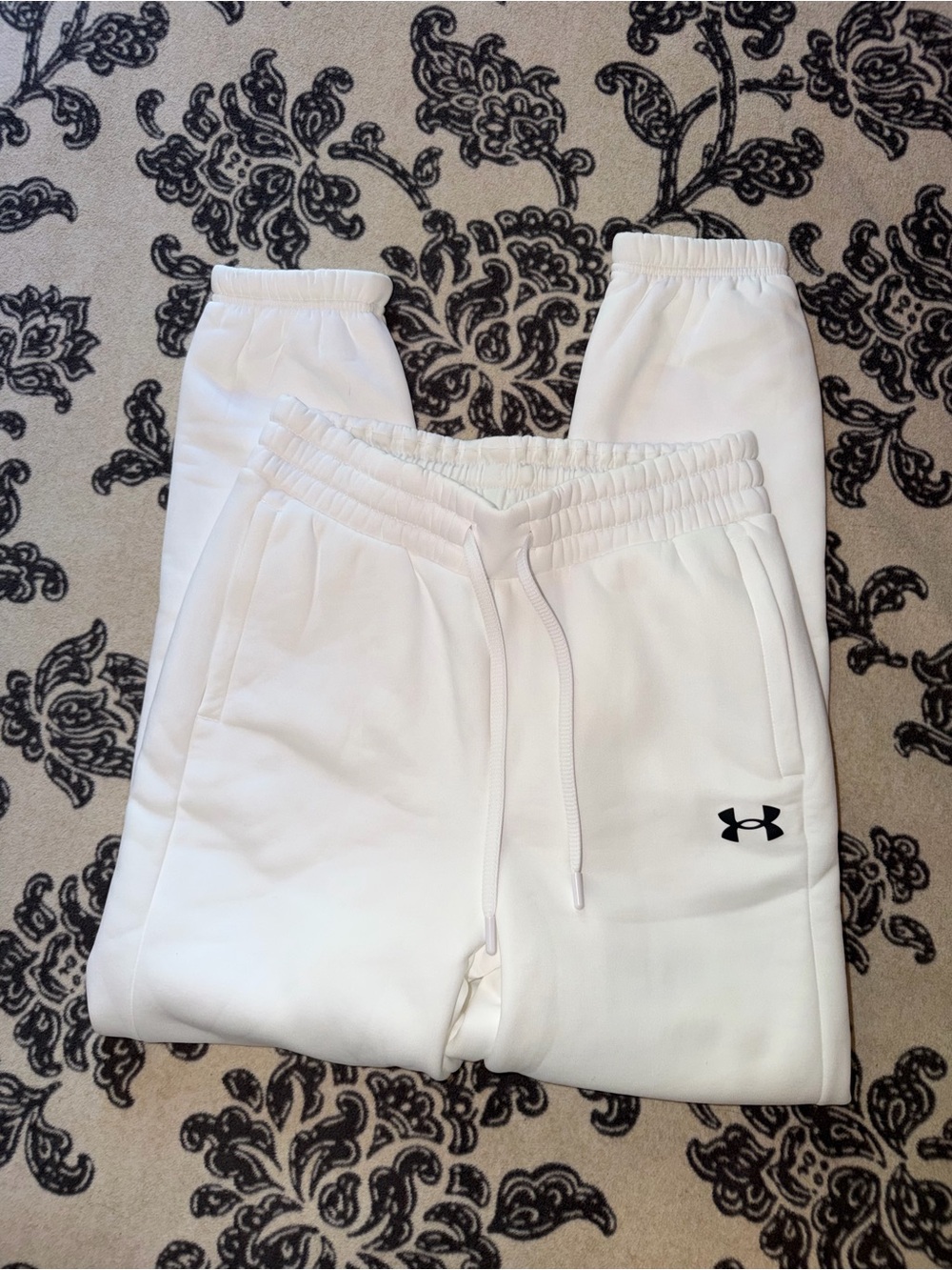 Under Armour White Logo Jogger Pants